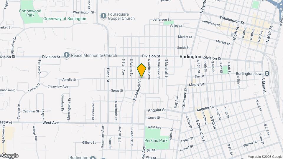 502 1/2-502 1/2 S Leebrick St Map and Location Details