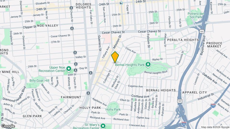 131 Coleridge St Map and Location Details