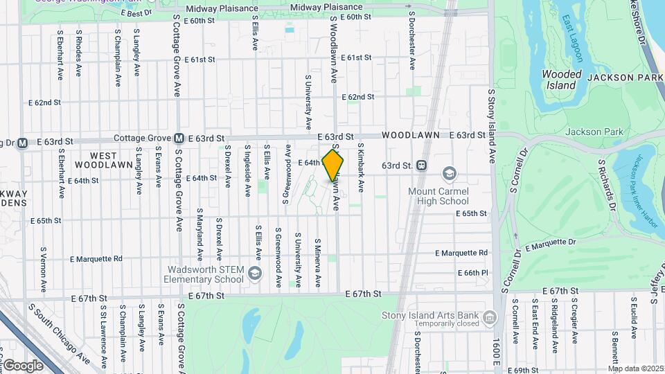 6412-6414 S Woodlawn Ave Mapa y Detalles de la Ubicación