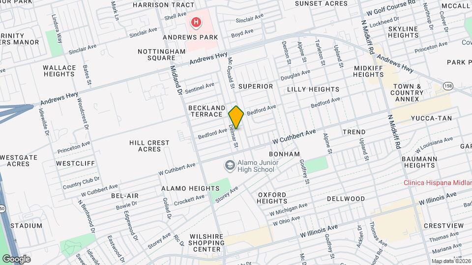 1104 Delmar St Map and Location Details