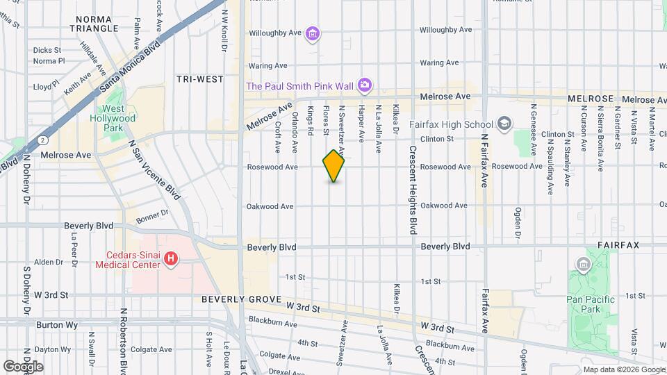 434 Flores St Map and Location Details