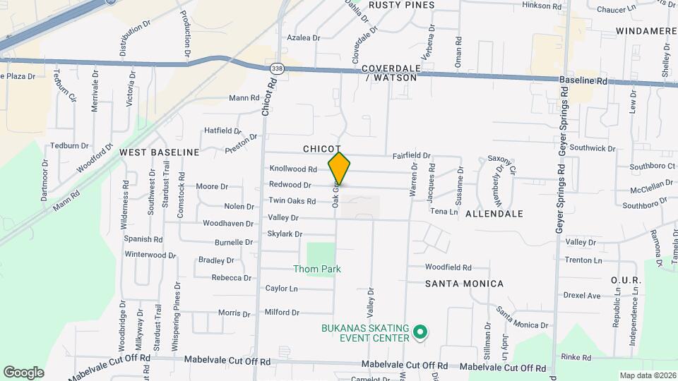 7125 Redwood Dr Map and Location Details