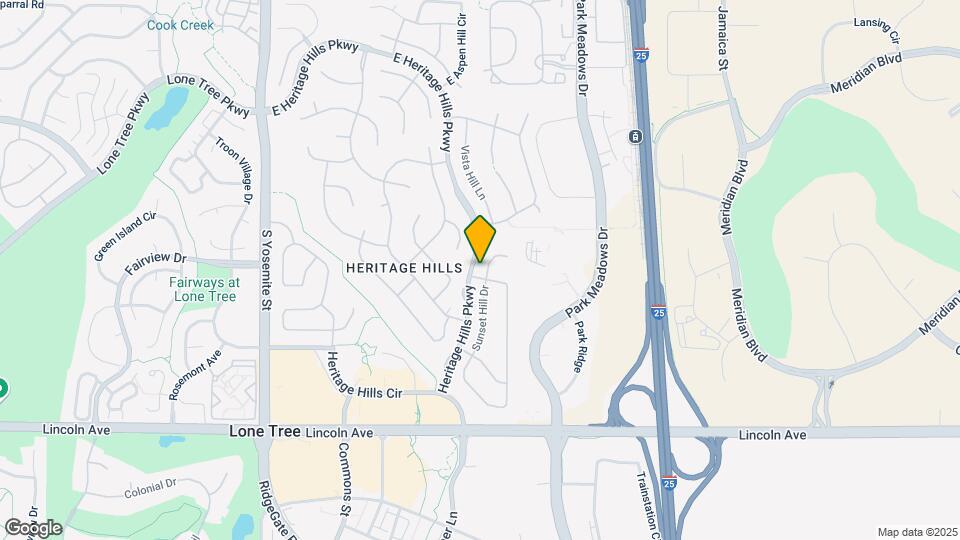 9611 Sunset Hill Dr Map and Location Details