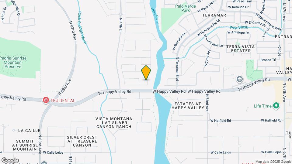 25092 N 75th Ln Map and Location Details