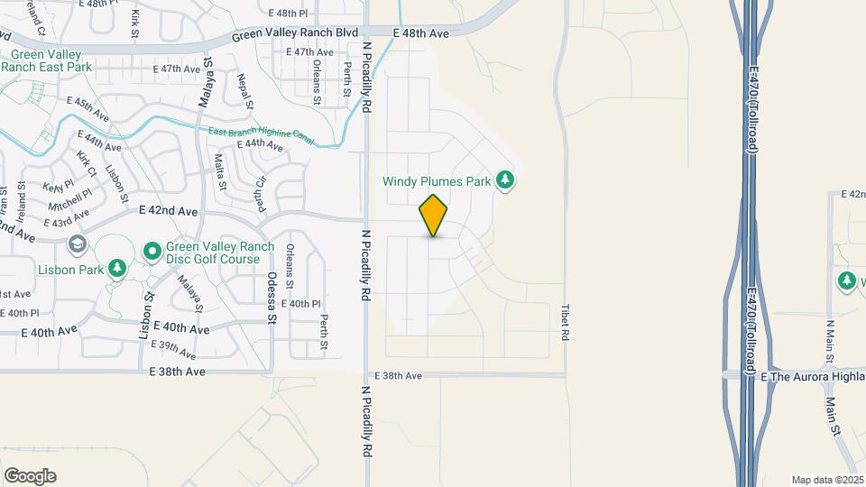 21966 E 42nd Pl Map and Location Details