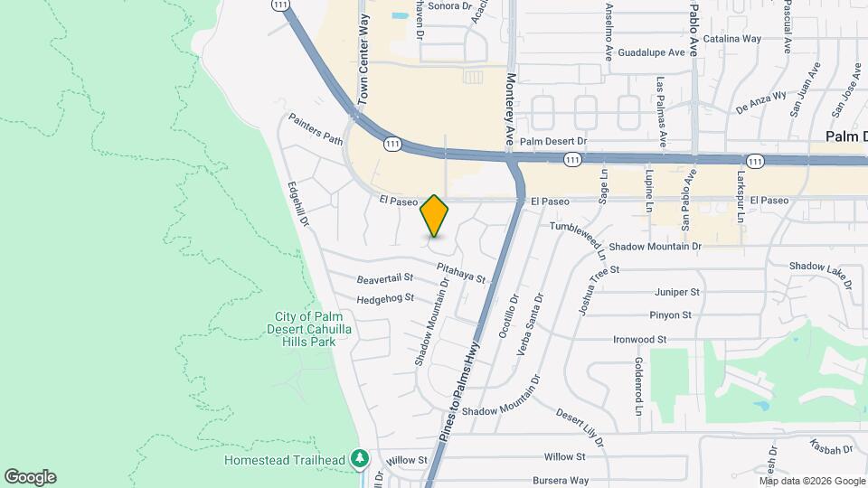 72915 El Paseo Map and Location Details