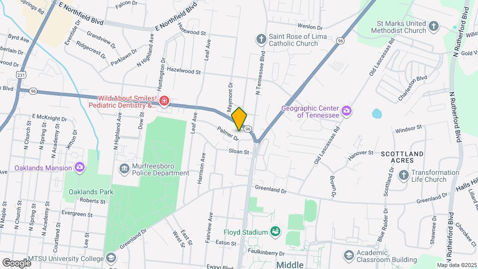 1123 Palmer Dr Map and Location Details