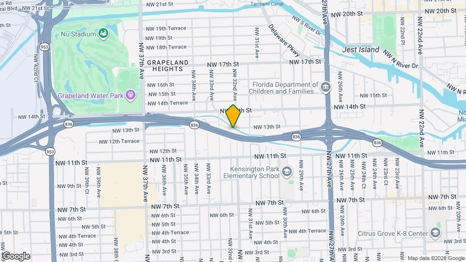 1255 NW 32nd Ct Map and Location Details