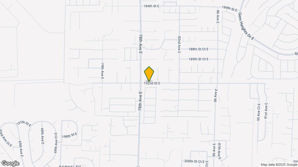 7818 192nd St Ct E Map and Location Details