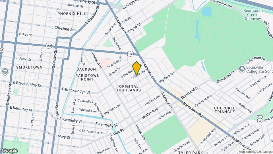 1442 Christy Ave Map and Location Details