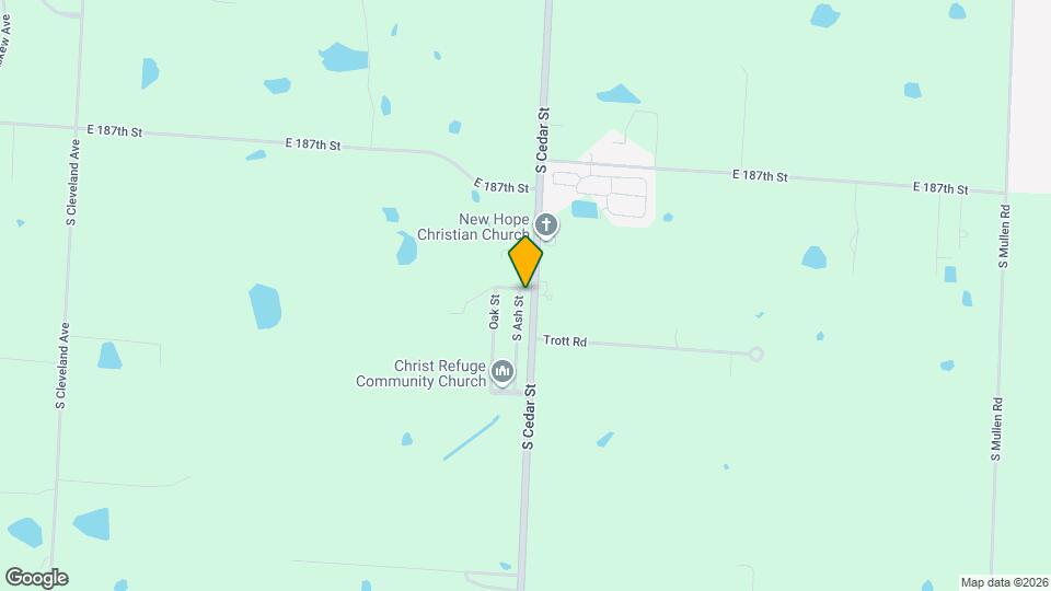 18901 S Ash St Map and Location Details