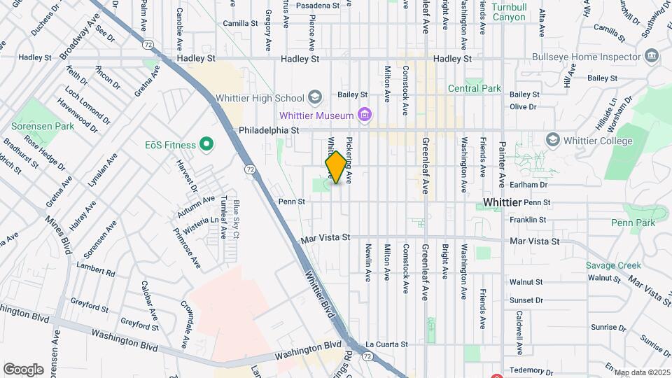 7238 Whittier Ave Mapa y Detalles de la Ubicación