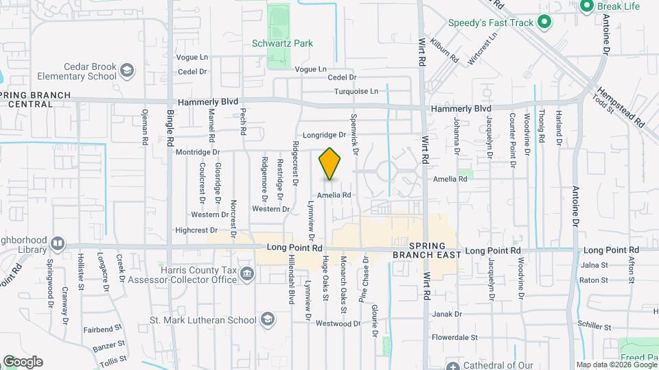 1910 Huge Oaks St Map and Location Details