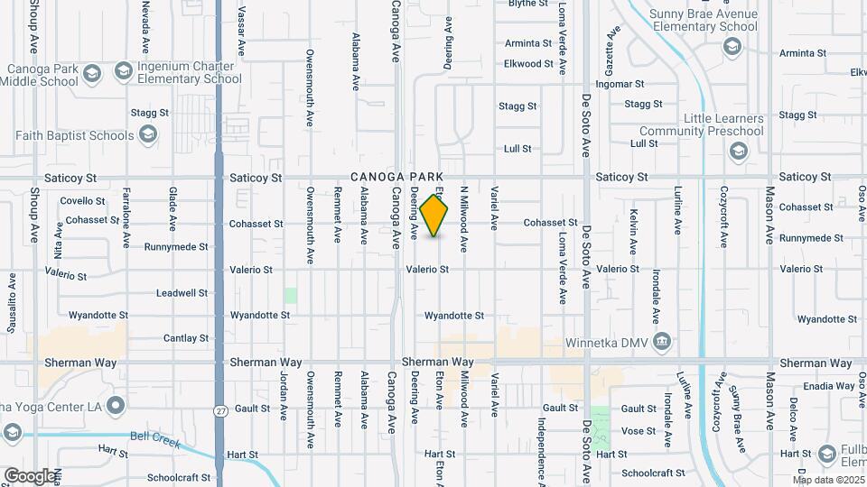 7433 Eton Ave Map and Location Details
