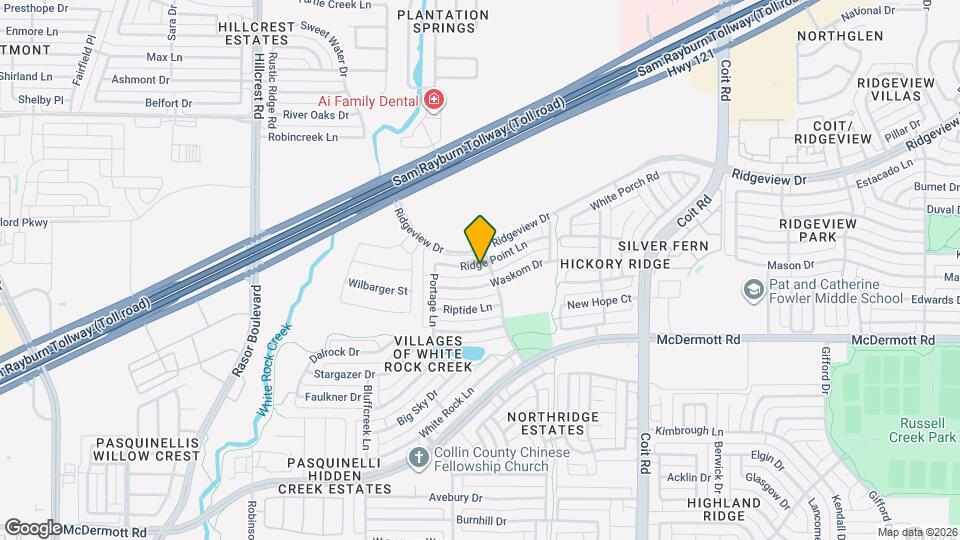 4404 Ridge Point Ln Map and Location Details