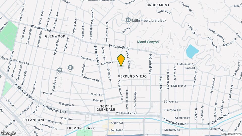 1338 N Columbus Ave Map and Location Details