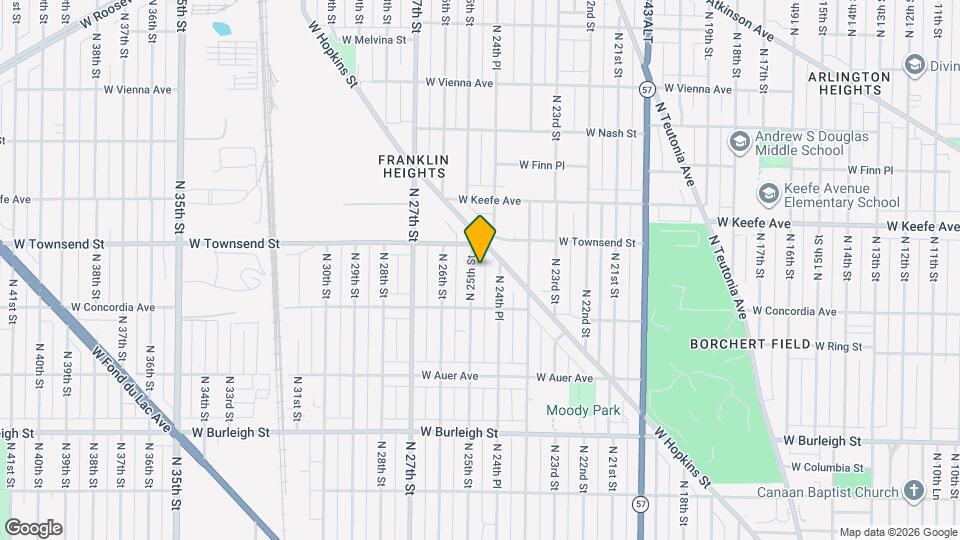 3350 N 25th St Map and Location Details