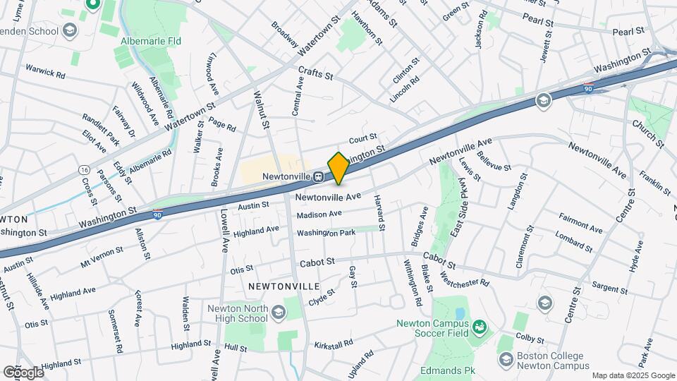 399 Newtonville Ave Map and Location Details