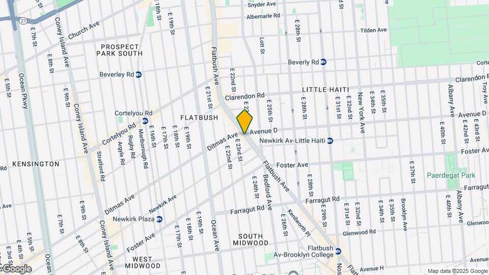1228 Flatbush Ave Map and Location Details