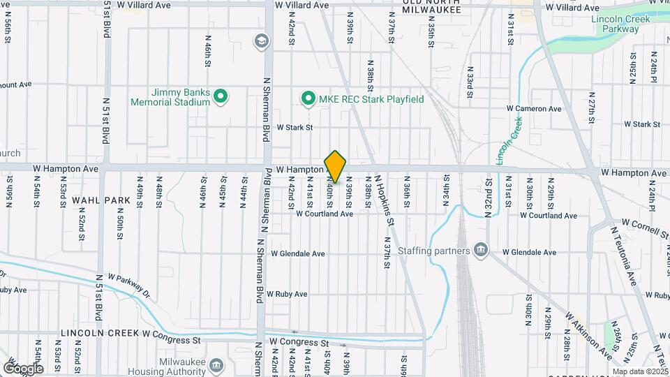 4748 N 40th St Map and Location Details