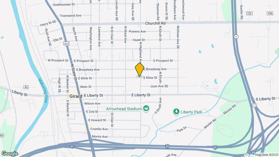 453 E Kline St Map and Location Details