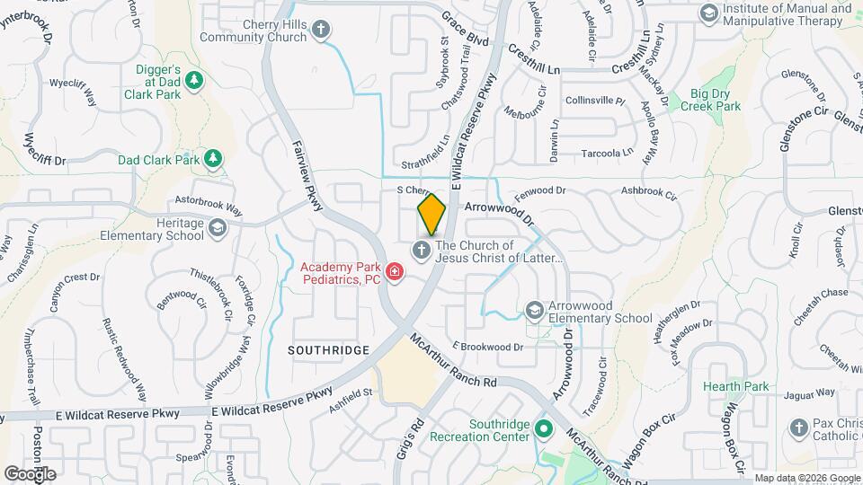 10147 S Cherryhurst Ln Map and Location Details