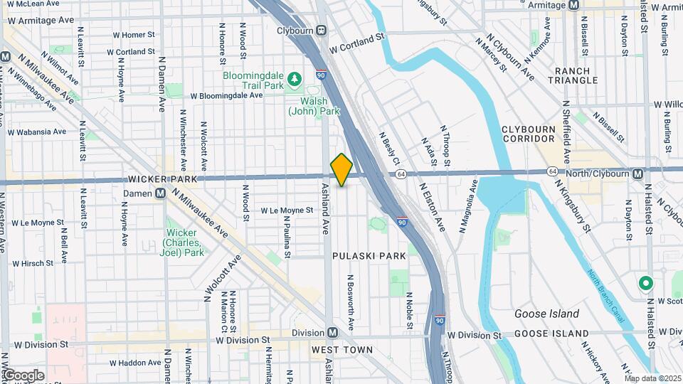 1534 N Bosworth Ave Map and Location Details