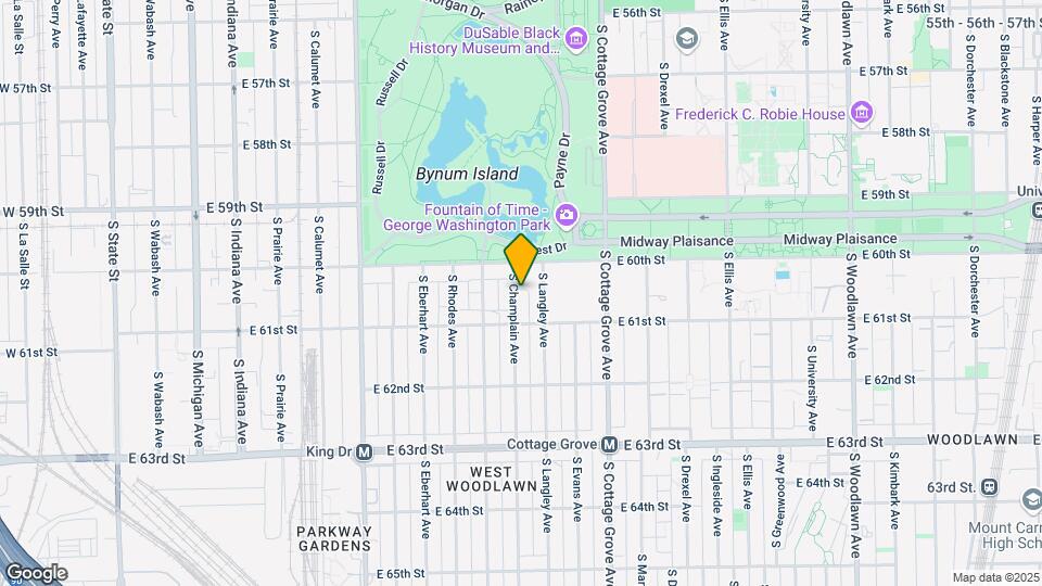6029 S Champlain Ave Map and Location Details