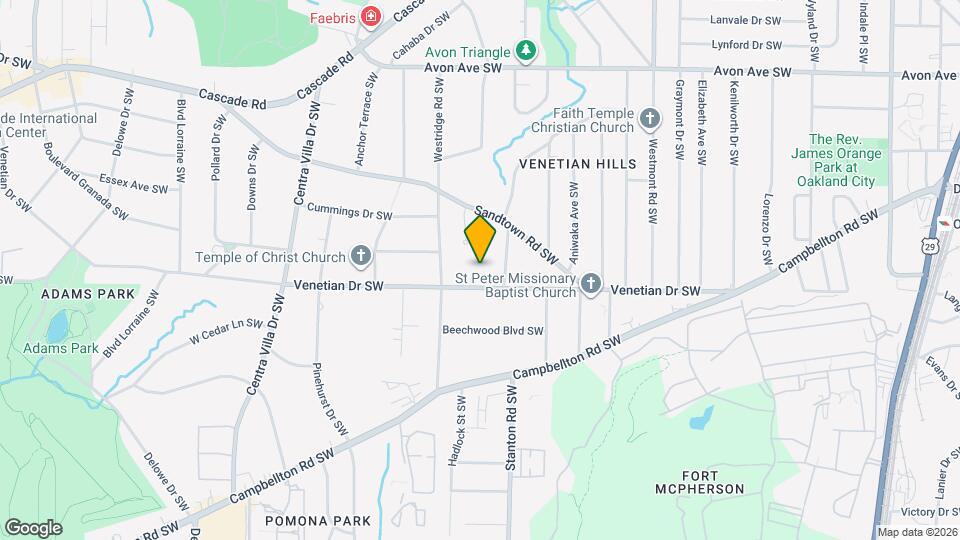 1747 Venetian Dr SW Map and Location Details