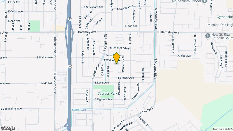 1545 Orchard St Map and Location Details
