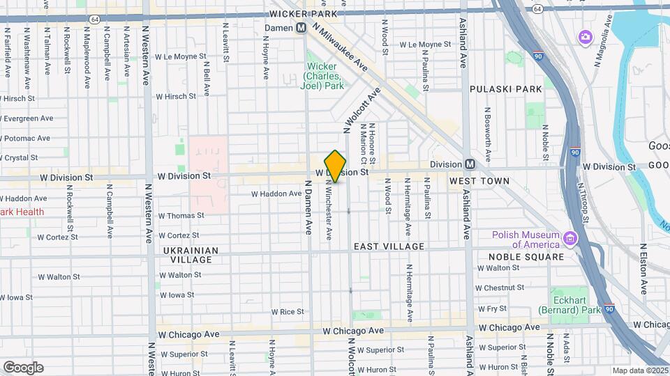 1139 N Winchester Ave Map and Location Details