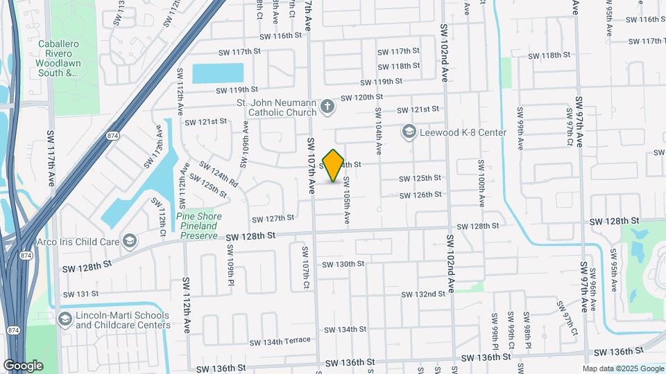 10540 SW 125th St Map and Location Details