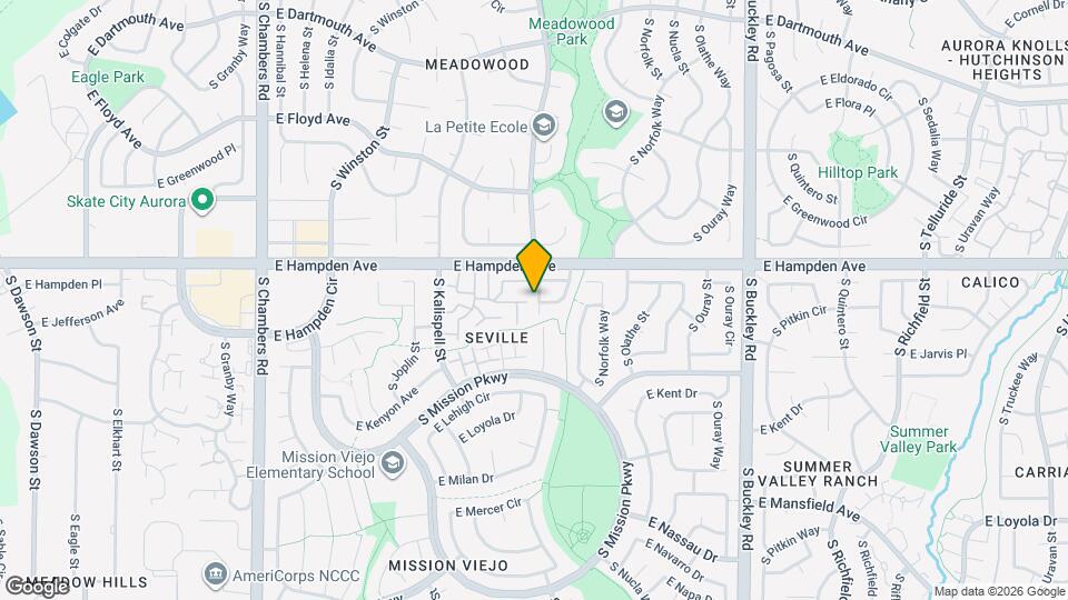 3561 S Lewiston Way Map and Location Details