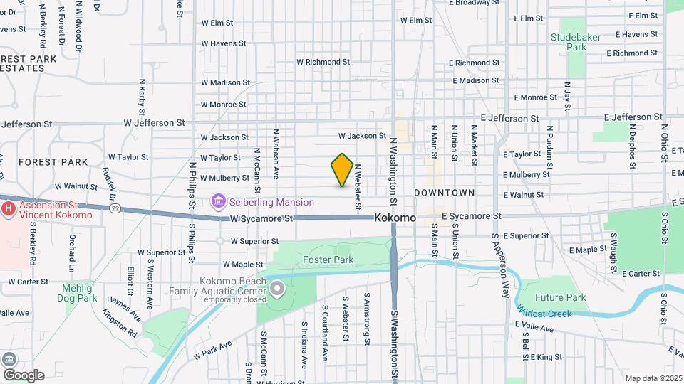 518 1/2 W Walnut St Map and Location Details