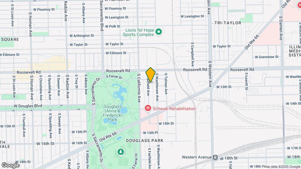 1249 S Fairfield Ave Map and Location Details
