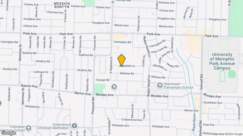 3551 Allandale Ln Map and Location Details