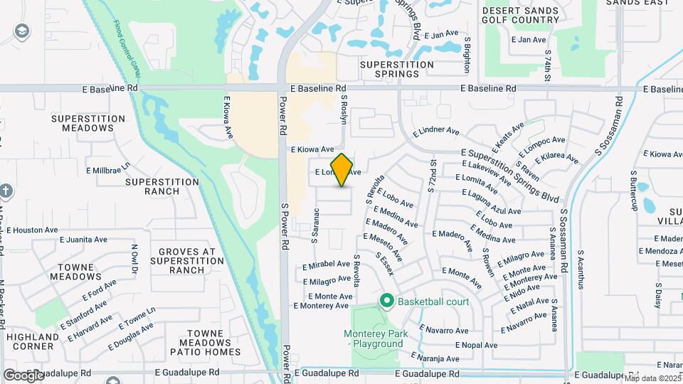 6937 E Laguna Azul Ave Map and Location Details