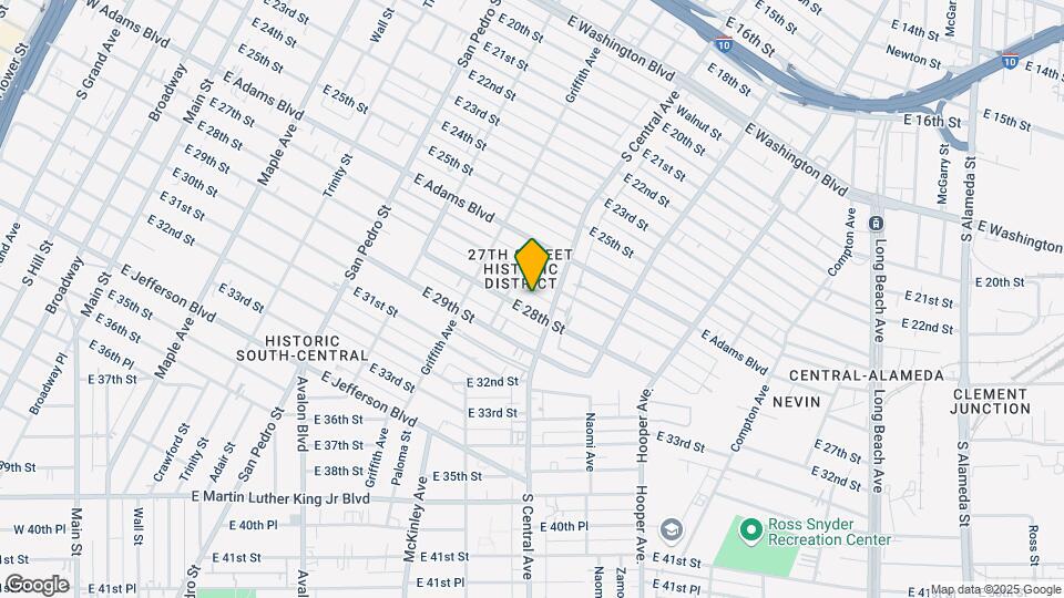 1023 E 28th St Map and Location Details