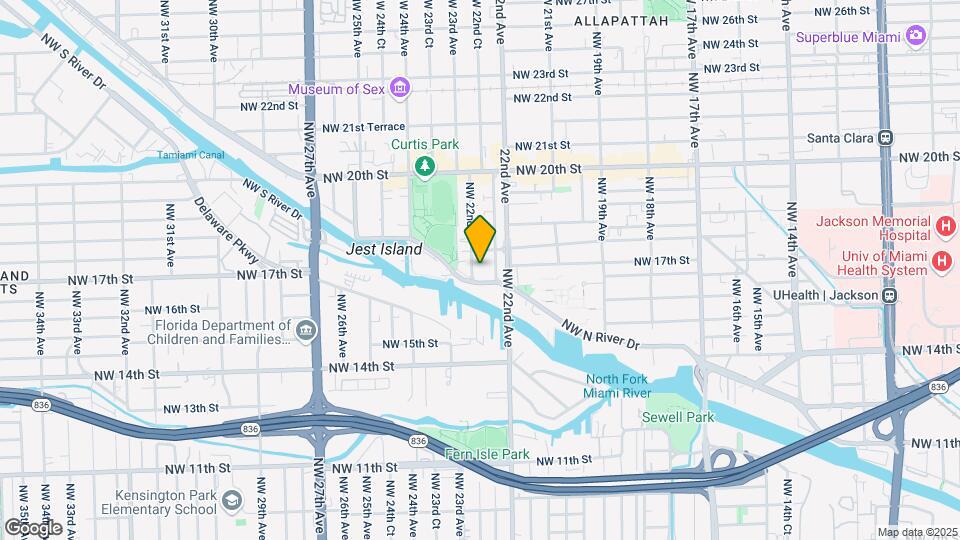 1691 NW 22nd Pl Map and Location Details