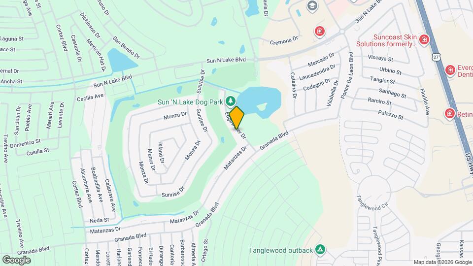 3607 Edgewater Dr Map and Location Details