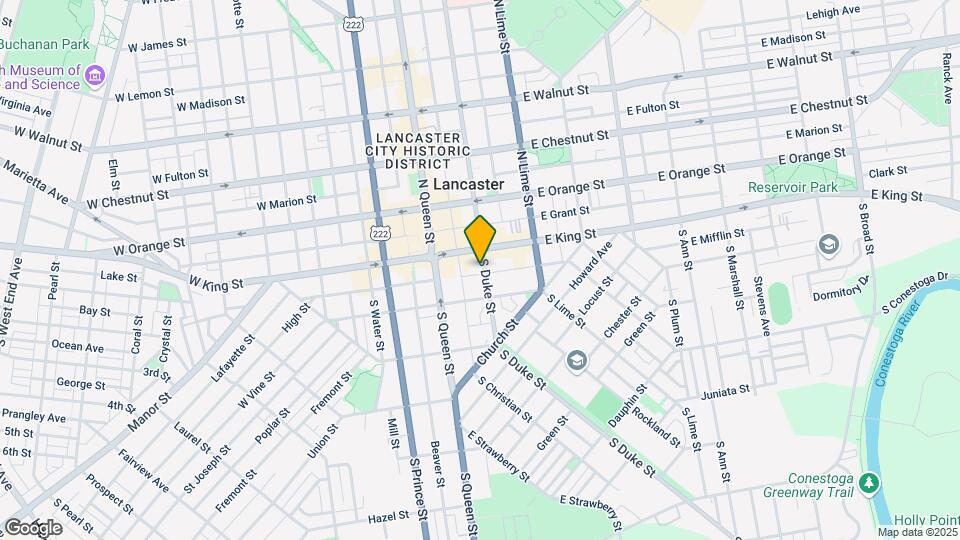 22 S Duke St, Unit 1 bed apartment Map and Location Details