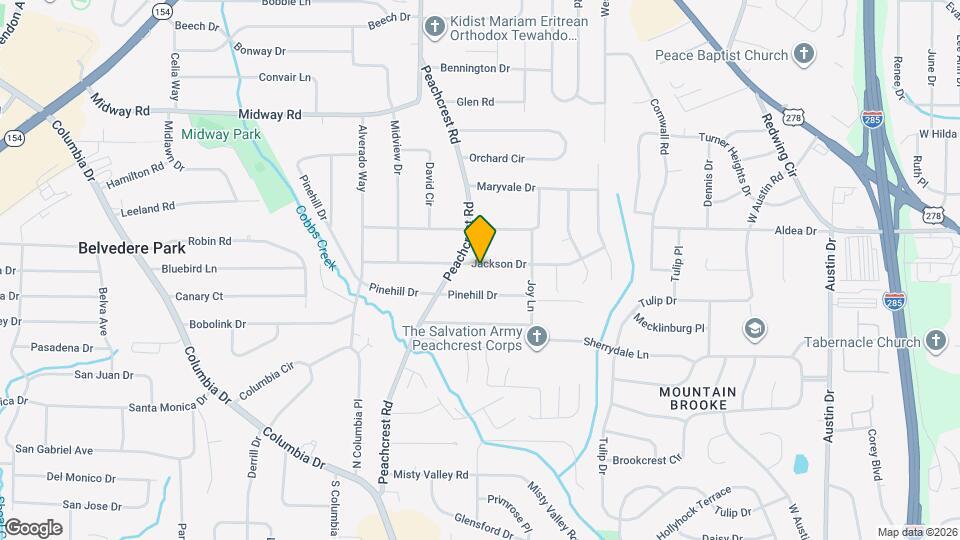 3439 Jackson Dr Map and Location Details