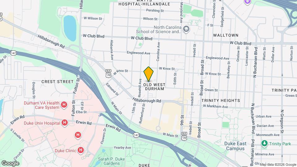 905 Hale St Map and Location Details