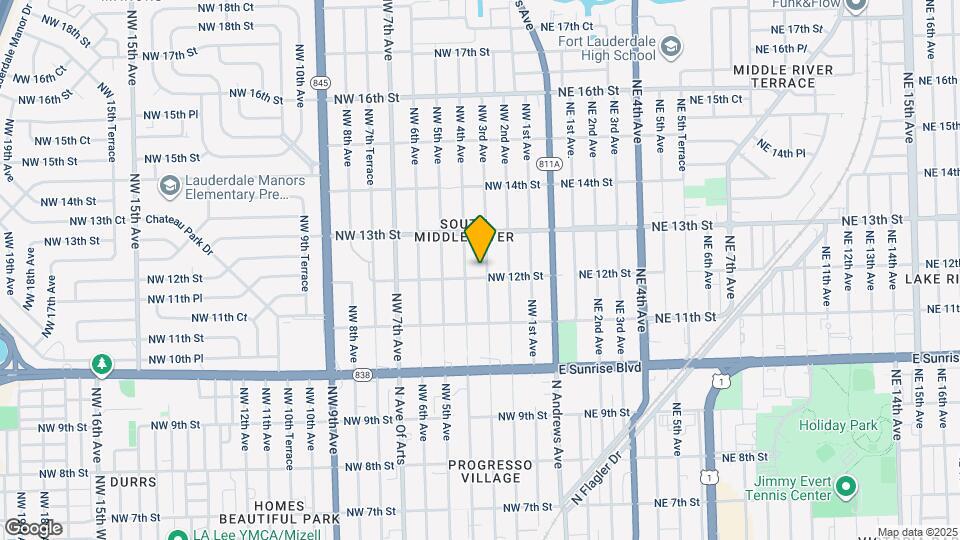 1205 NW 3rd Ave Map and Location Details