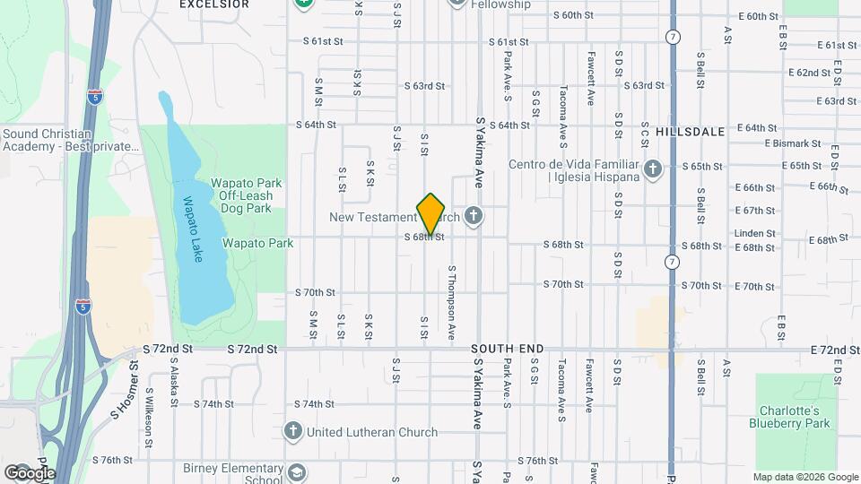 870 S 68th St, Unit Private 1 Bed / 1 Bath Basement Apartment Mapa y Detalles de la Ubicación