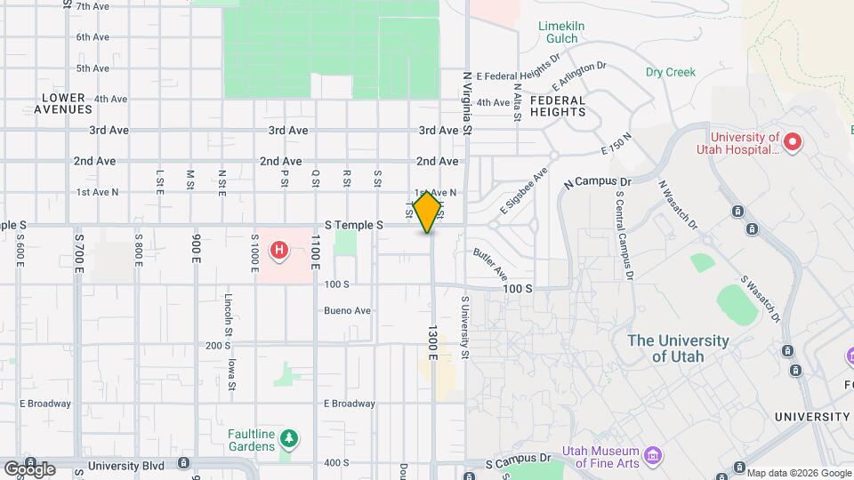20 S 1300 E, Unit Unit 1 Map and Location Details
