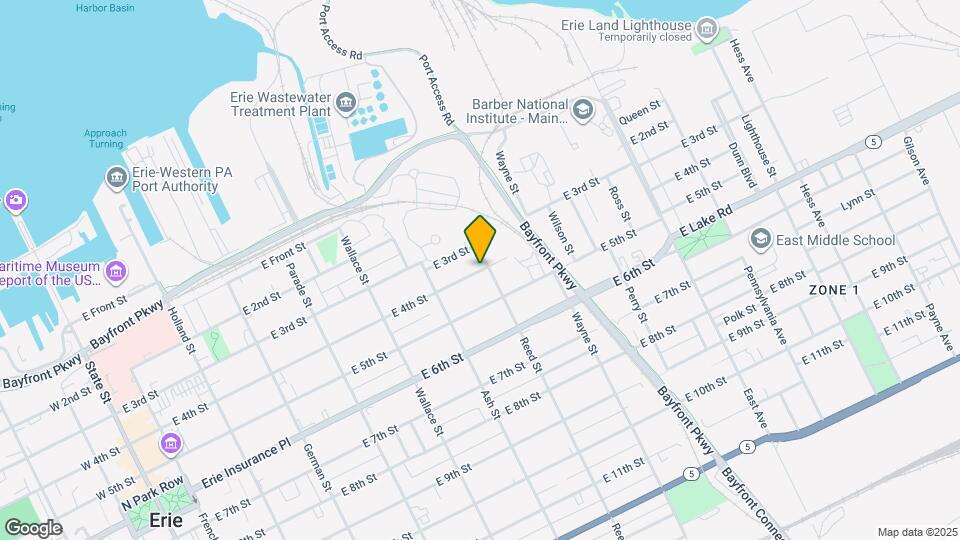 652 E 4th St Map and Location Details