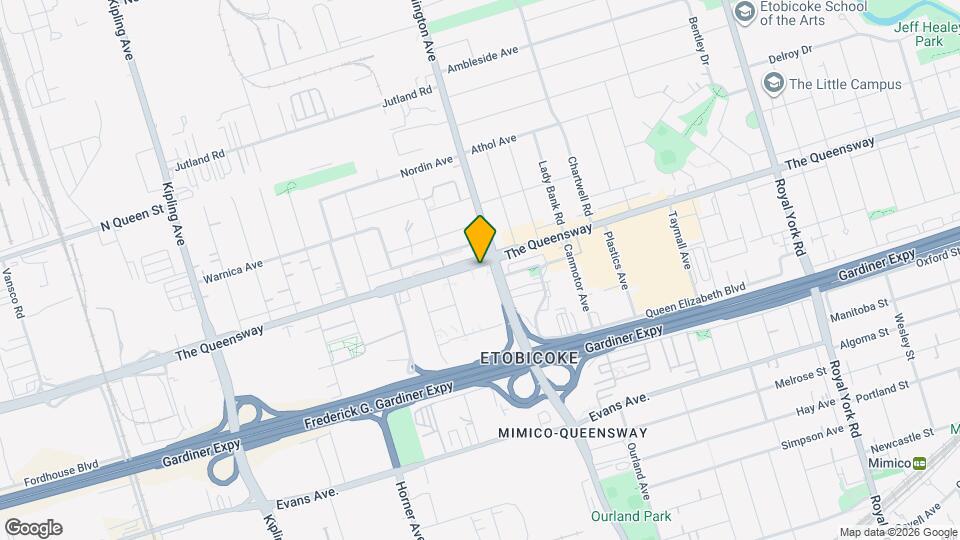 1001 The Queensway Map and Location Details