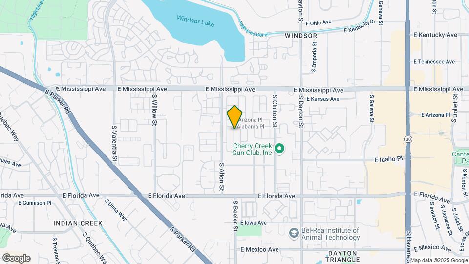 1218 S Beeler St Map and Location Details