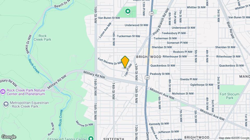 1333 Peabody St NW Map and Location Details